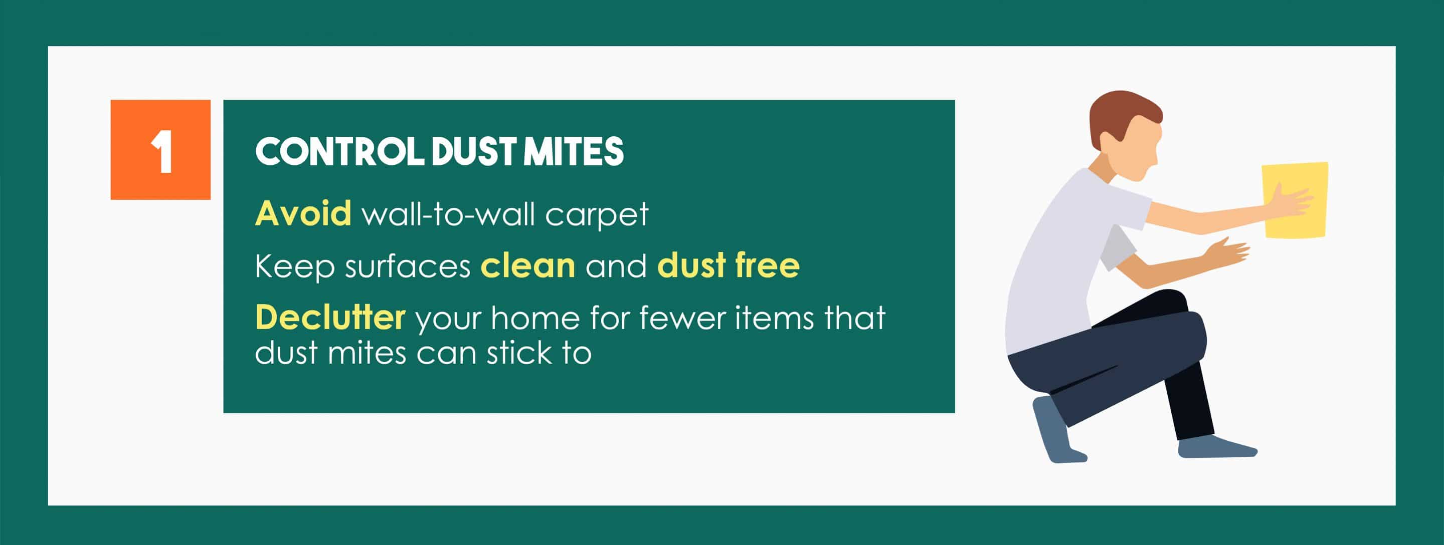 how to control allergens and dust mites